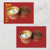 Sticky Rice [Khao Niao] Thai Lao Food Visitekaartje (Voorkant / Achterkant)