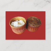 Sticky Rice [Khao Niao] Thai Lao Food Visitekaartje (Achterkant)