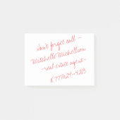 Sticky Scribble II Visitekaartje Post-it® Notes (Voorkant)