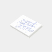 Sticky Scribble Visitekaartje Post-it® Notes (Schuin)