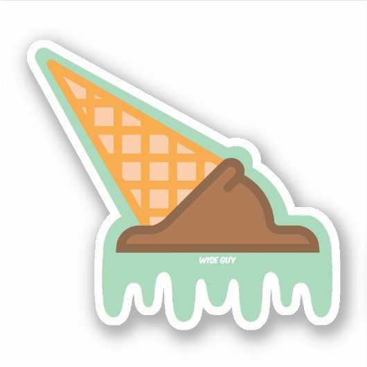 Sticky Situation Custom-Cut Vinyl Sticker (Voorkant)