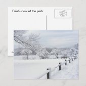 Sticky Snow 7 ~ briefkaart (Voorkant / Achterkant)