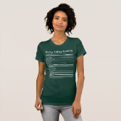 Sticky Toffee Pudding Nutritional Facts, white tex T-shirt (Voorkant volledig)