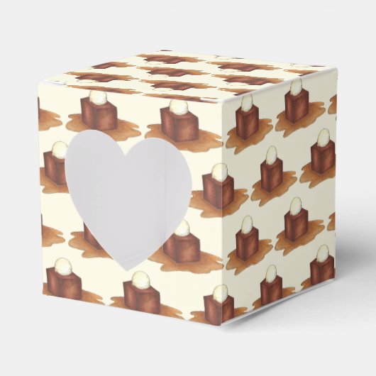 Sticky Toffee Pudding UK British Food Dessert Bedankdoosjes (Voorkant Zijde)