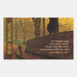Sticky visitekaartje Grimshaw Stapleton Park Rechthoekige Sticker