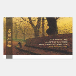 Sticky visitekaartje Grimshaw Stapleton Park Rechthoekige Sticker