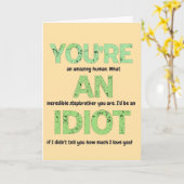 Stiefbroer, je bent een geweldig menselijk geschen kaart (Gele Bloem)