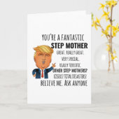 Stiefmoeder Beste Cadeau Kaart (Gele Bloem)