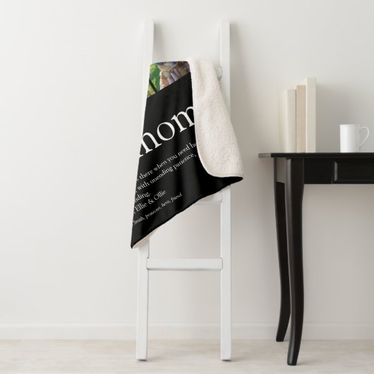 Stiefmoeder Bonus Moeder Definitie Fotocollage Sherpa Deken (In situ)