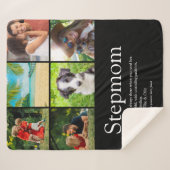 Stiefmoeder Bonus Moeder Definitie Fotocollage Sherpa Deken (Voorkant (horizontaal))