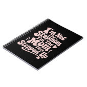 Stiefmoeder cadeau de moeder die stapte op retro notitieboek (Linkerzijde)