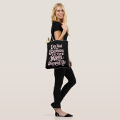 Stiefmoeder cadeau de moeder die stapte retro tote bag (Op model)