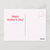 Stiefmoeder 'Dank je wel' | Red Heart Moederdag Briefkaart (Achterkant)