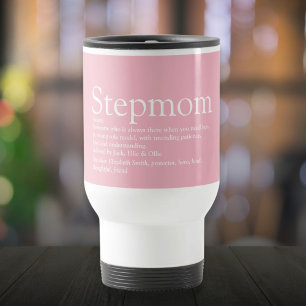Stiefmoeder definitie citaat modern roze reisbeker