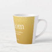 Stiefmoeder Definitie Goud Glitter Latte Mok (Rechts)