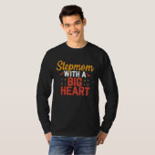 Stiefmoeder Groot Hart Bonus Mama Stiefmoeder Moed T-shirt (Voorkant volledig)