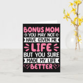 Stiefmoeder Je hebt mijn leven beter gemaakt Stief Kaart (Gele Bloem)