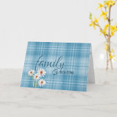 stiefmoeder Moederdag madeliefjes op plaid Kaart (Gele Bloem)