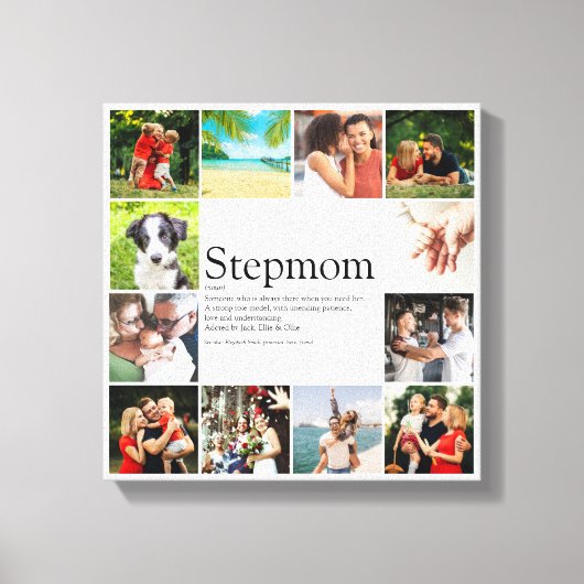 Stiefmoeder Stiefmoeder Bonus Moeder Definitie Fot Canvas Afdruk (Voorkant)