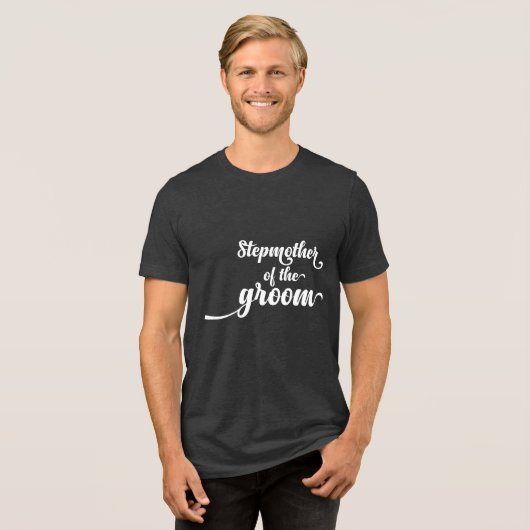 Stiefmoeder van de bruidegom Tri-Blend shirt (Voorkant volledig)