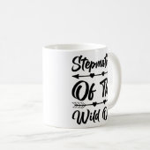 Stiefmoeder van de Wild One Moederdag Koffiemok (Voorkant rechts)