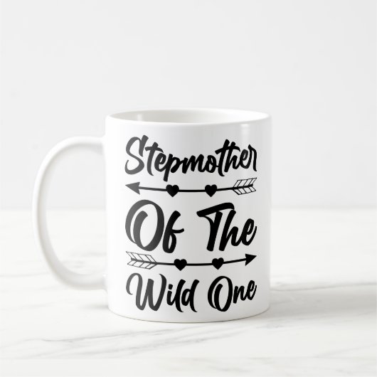 Stiefmoeder van de Wild One Moederdag Koffiemok (Links)