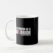 Stiefmoeder van een Warrior Brain Aneurysm Awarene Koffiemok (Links)