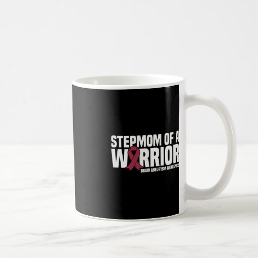 Stiefmoeder van een Warrior Brain Aneurysm Awarene Koffiemok (Rechts)