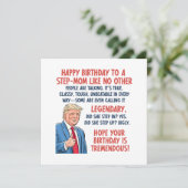 stiefmoeder verjaardag kaart (Staand voorkant)