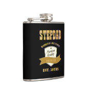 STIEFVADER 50ste verjaardag GRAPPIGE Drinker opger Heupfles (Rechts)