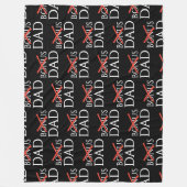 Stiefvader Adoptie BONUS VADER Vaderdag Fleece Deken (Voorkant)