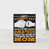 Stiefvader Bedankt dat je met mijn moeder hebt kun Kaart (Voorkant)