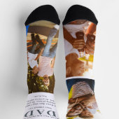 Stiefvader Citaat | Drie Foto Collage  Sokken (Top)