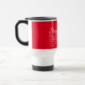Stiefvader Definisie Moderne Lettertype Rood Reisbeker (Links)