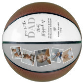 Stiefvader eerbetoon foto basketbal cadeau (Voorkant)