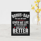 Stiefvader heeft me misschien geen leven gegeven,  kaart (Gele Bloem)