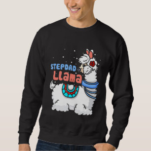 Stiefvader Lama Bijpassende Familie Kerst Pyjama Trui