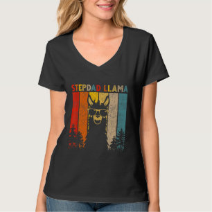 Stiefvader Lama Liefhebber Voor Mannen Vrouwen T-shirt