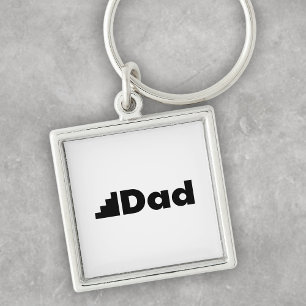 Stiefvader - Modern Trapgrafisch Vaderdag Humor Sleutelhanger