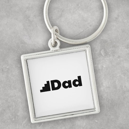 Stiefvader - Modern Trapgrafisch Vaderdag Humor Sleutelhanger
