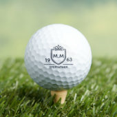 Stiefvader Monogram Initiaal Naam Man Van Verdiens Golfballen (Insitu Shirt)