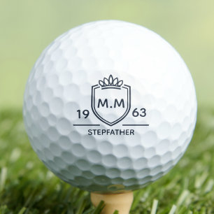 Stiefvader Monogram Initiaal Naam Man Van Verdiens Golfballen