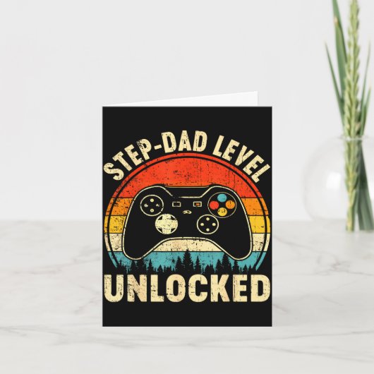 Stiefvader niveau ontgrendeld vaderdag videogames kaart (Voorkant)