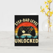 Stiefvader niveau ontgrendeld vaderdag videogames kaart (Gele Bloem)
