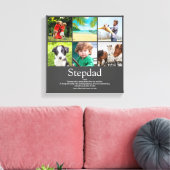 Stiefvader Oom Definitie 6 Foto Pret Grijs Canvas Afdruk (Insitu (Woonkamer))