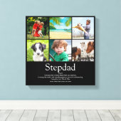 Stiefvader Oom Definitie 6 Foto Pret Zwart Canvas Afdruk (Insitu (Houten vloer))