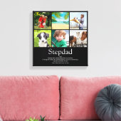 Stiefvader Oom Definitie 6 Foto Pret Zwart Canvas Afdruk (Insitu (Woonkamer))