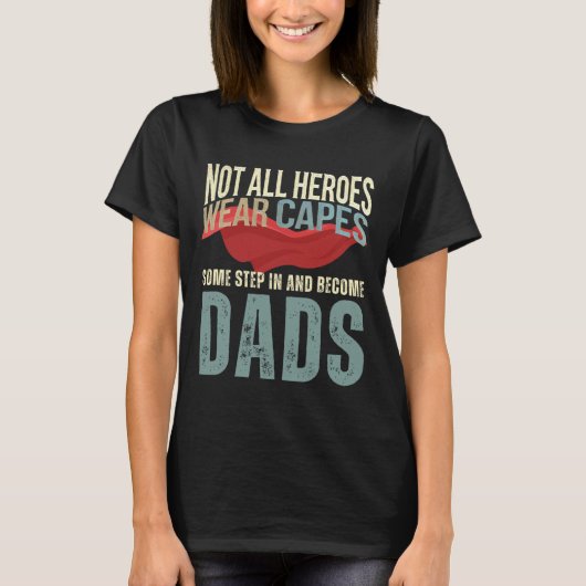 Stiefvader Shirt Van Kinderen Mannen Grappige Vade (Voorkant)