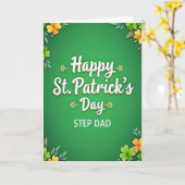 Stiefvader St. Patrick's Dag Kaart (Gele Bloem)