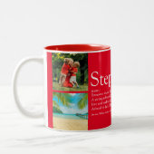 Stiefvader Stiefpapa Definitie 4 Foto Rood Pret Tweekleurige Koffiemok (Links)